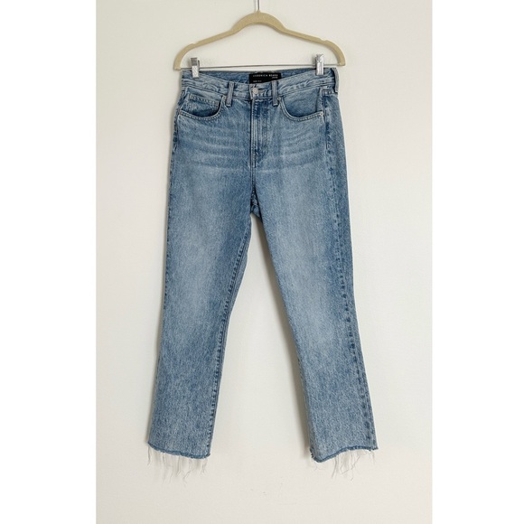 Veronica Beard Carly Kick Flare High Rise Pebble Stone Size 27 - Picture 4 of 5